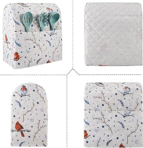 Miniatura 5 de Kitchen Aid - Funda para batidora compatible con 6-8 cuartos de galón de cocinamezclador de pie Hamiltonmodelo de cabezal inclinable y elevador de