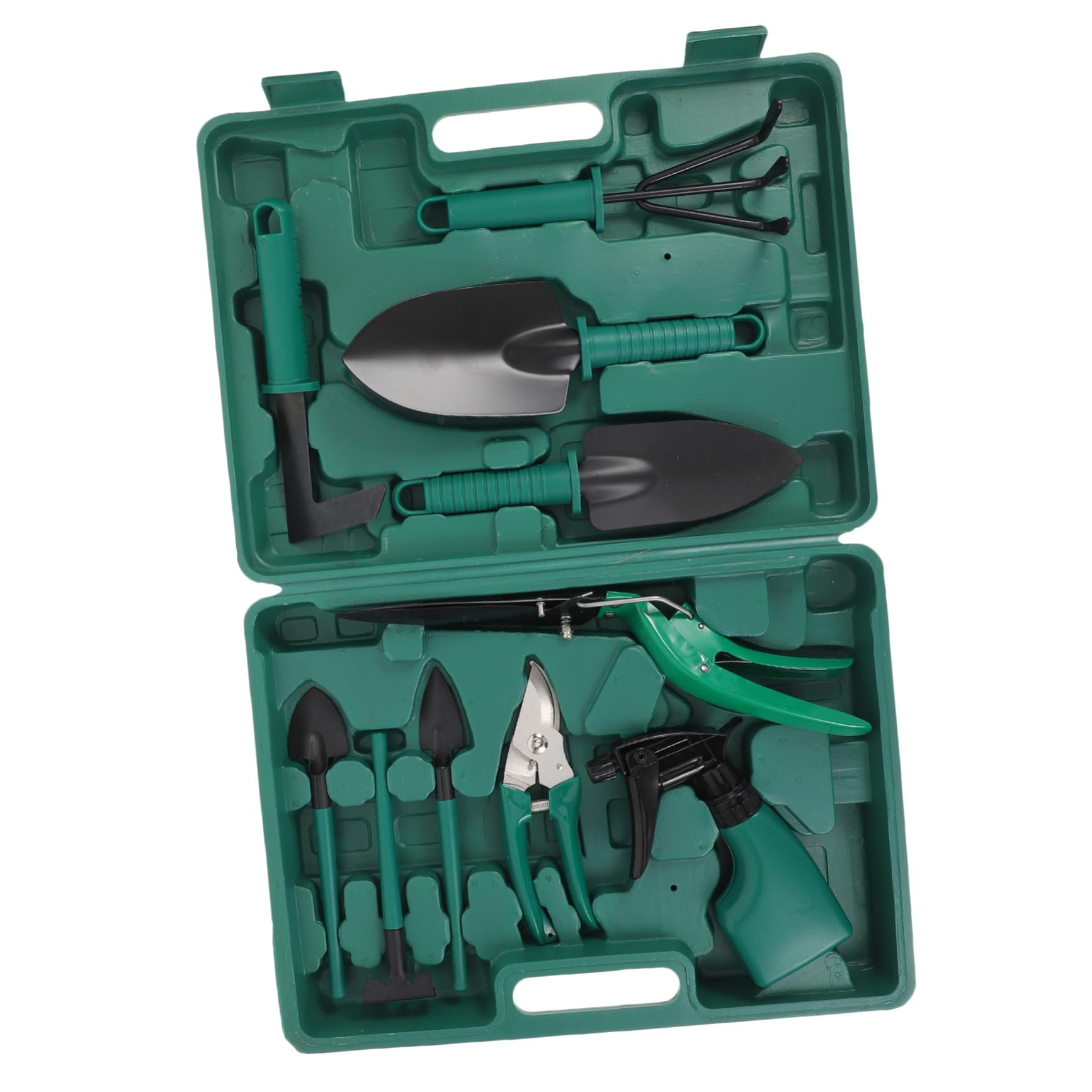 Juego de Herramientas de Jardinería Portátil 10 Piezas con Estuche