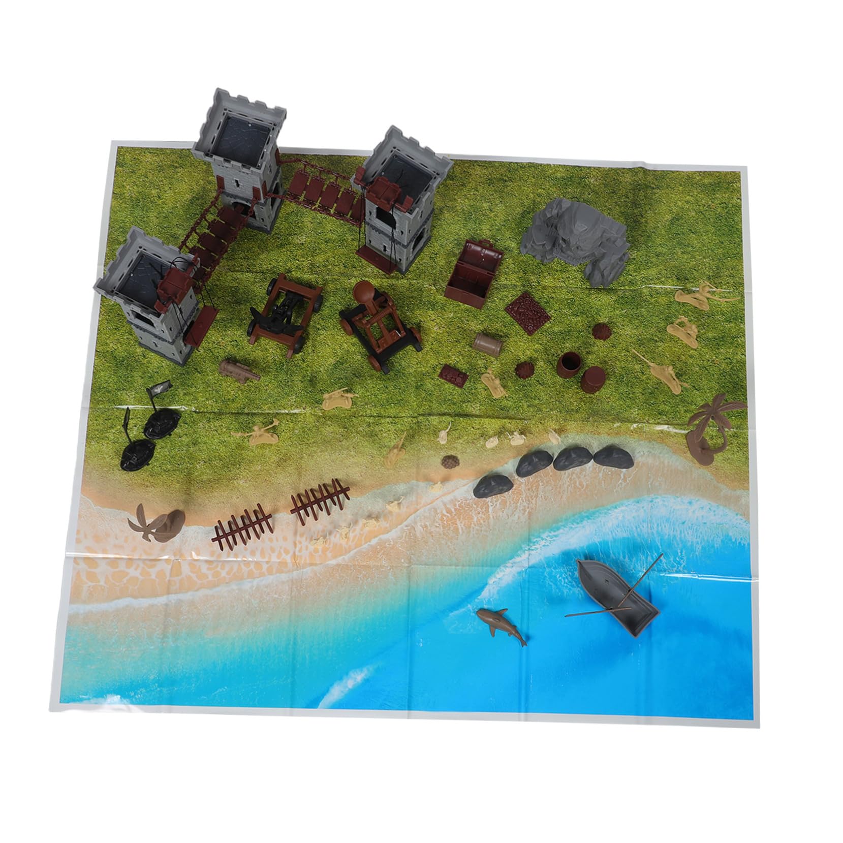 293pezzi Soldatini Giocattolo Militari da Gioco in Plastica con Figure di Soldati Medievali e Pirati e Accessori per Costruzione di Diorami Militari e Tavoli da Gioco per Ragazzo