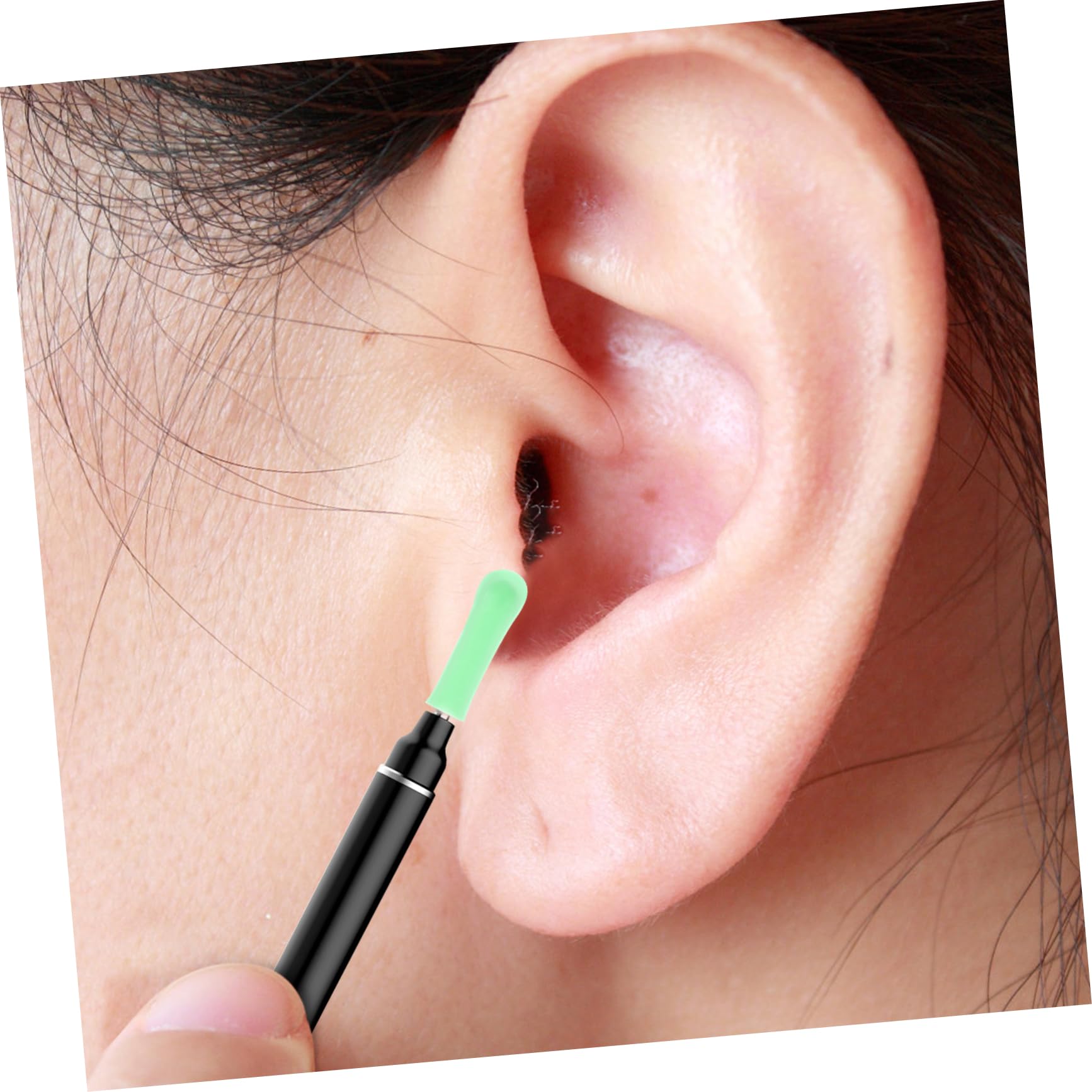 KOMBIUDA Elegant Visual Ear Cover 10pcs Ear Spoon Sleeves for Earwax Removal Tool Replacement