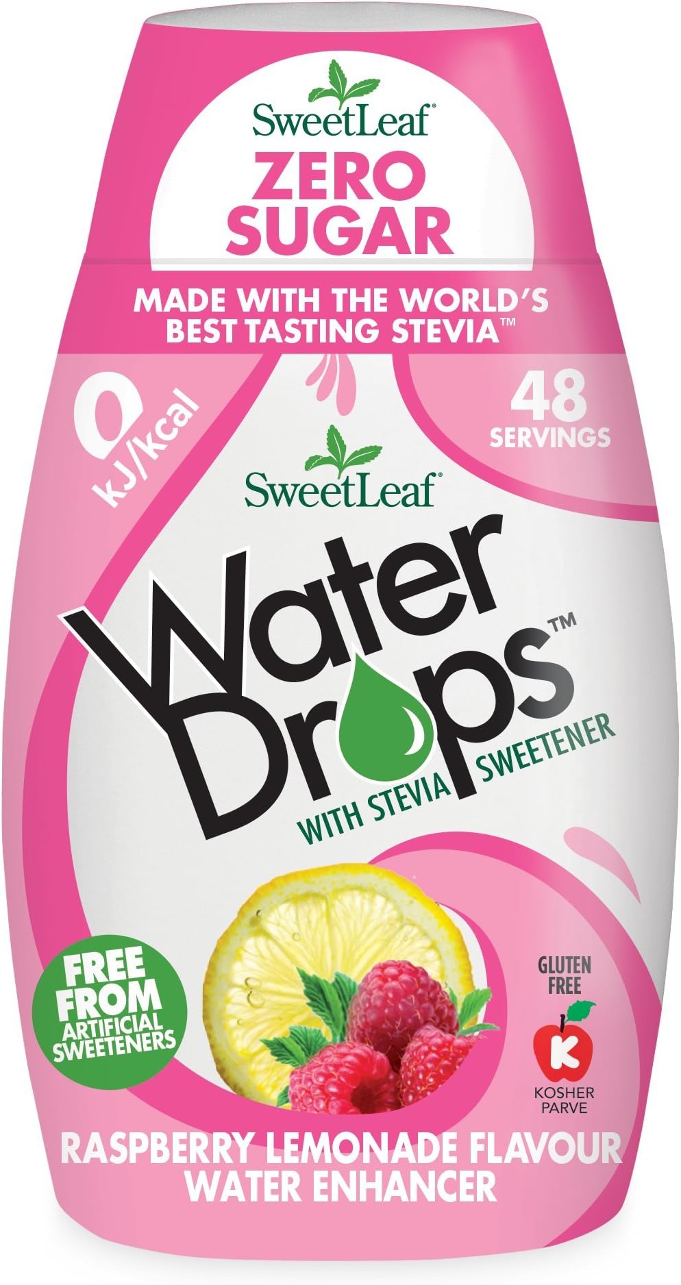 SweetLeaf Water Drops Raspberry Lemonade Flavoured Water Enhancer, 48 ml