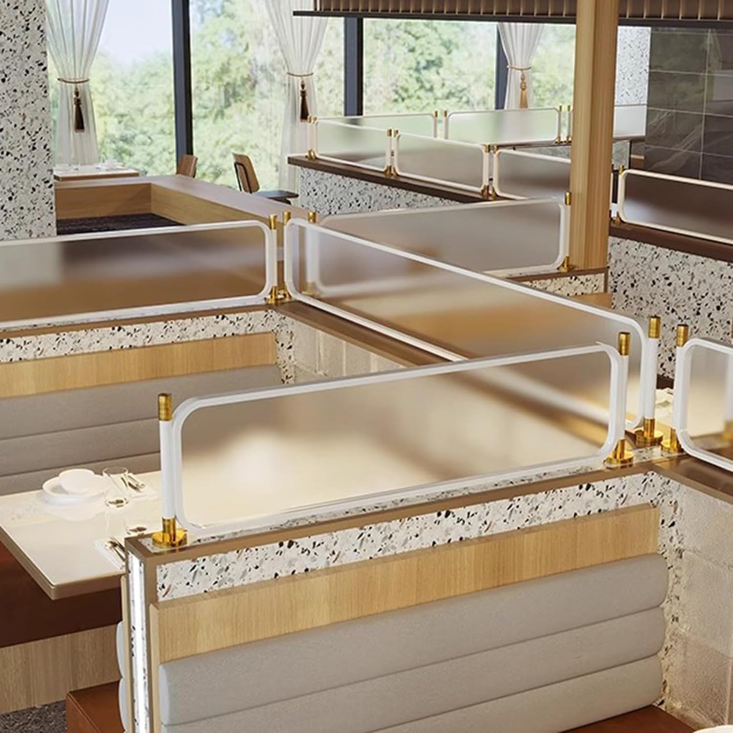 Amazon.com: Iron Striped Matte Glass Dining Room Decorative