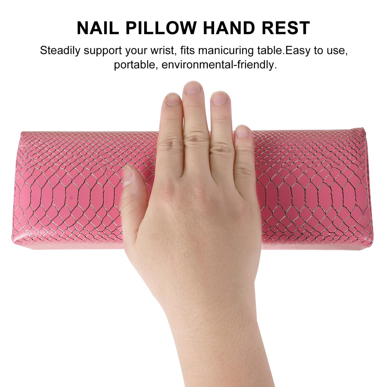 Beaupretty Manicure Hand Pillow Nail Hand Rest Cushion for Wrist Support Arm Rest Pillow for Nails Nail Art Practice Salon Tool for Makeup Table Training Personal Care 11.41 X 3.74 X 2.55 in