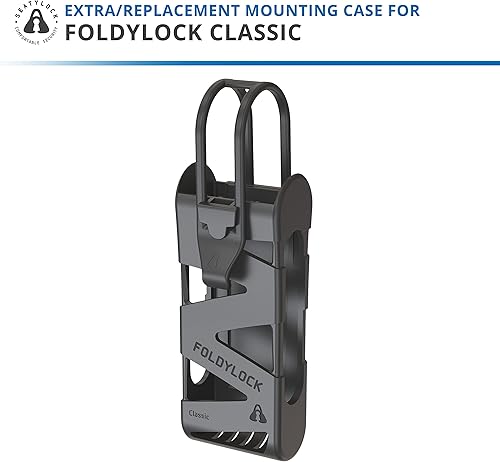 Miniatura 2 de FoldyLock - Funda de transporte para bicicleta clásica, ultra ligera para candado plegable y portátil, accesorio de fijación de bicicleta