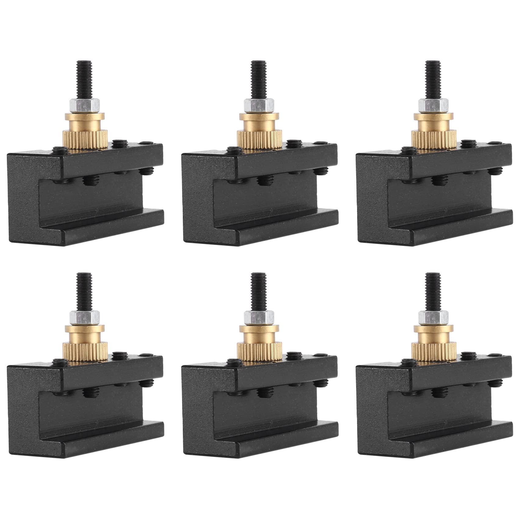 Littimoon 6PCS Tooling Package Mini Lathe Quick Change Tool Post & Holders Multifid Tool Holder