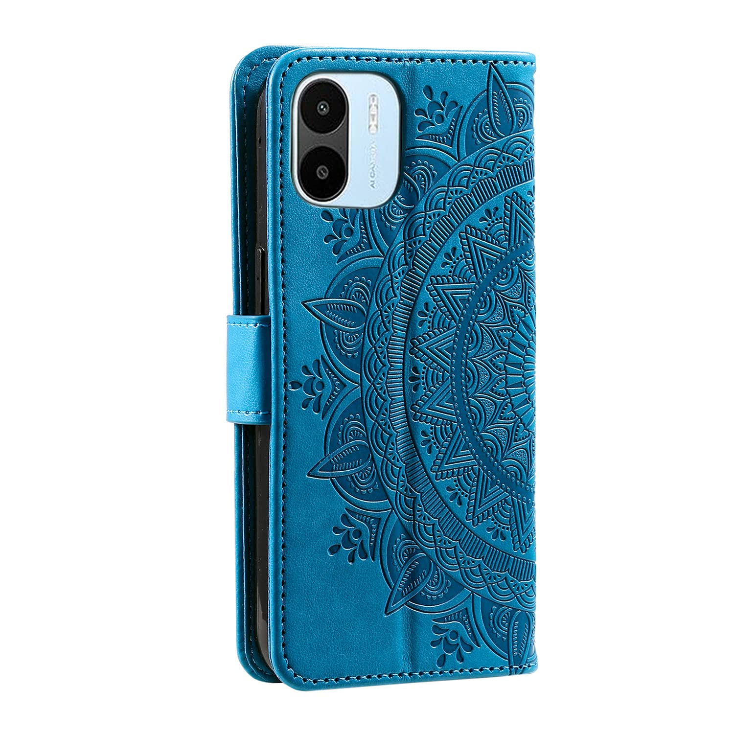 KANVOOS Cover per Xiaomi Redmi A1 / Redmi A2, Cover a Libro Portafoglio in Pelle PU [Porta Carte] [Magnetica], Antiurto Flip Case Custodia per Redmi A1 / A2 (Marrone