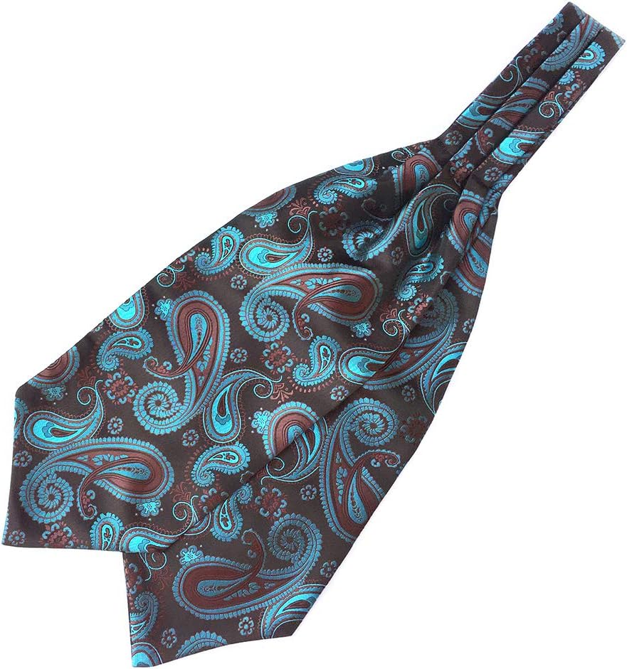 Gym Compression&Tights Men's Polka Dot Plaid Floral Cravat Ties Jacquard Woven Ascot