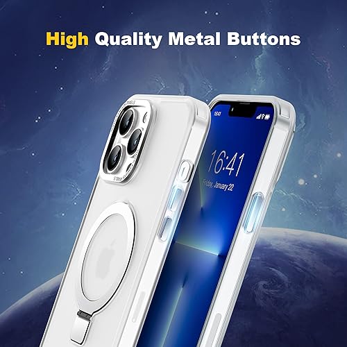 Miniatura 7 de IKARY Funda para iPhone 12 y iPhone 12 Pro con soporte magnético oculto, compatible con Magsafe y protección contra caídas de grado militar, funda