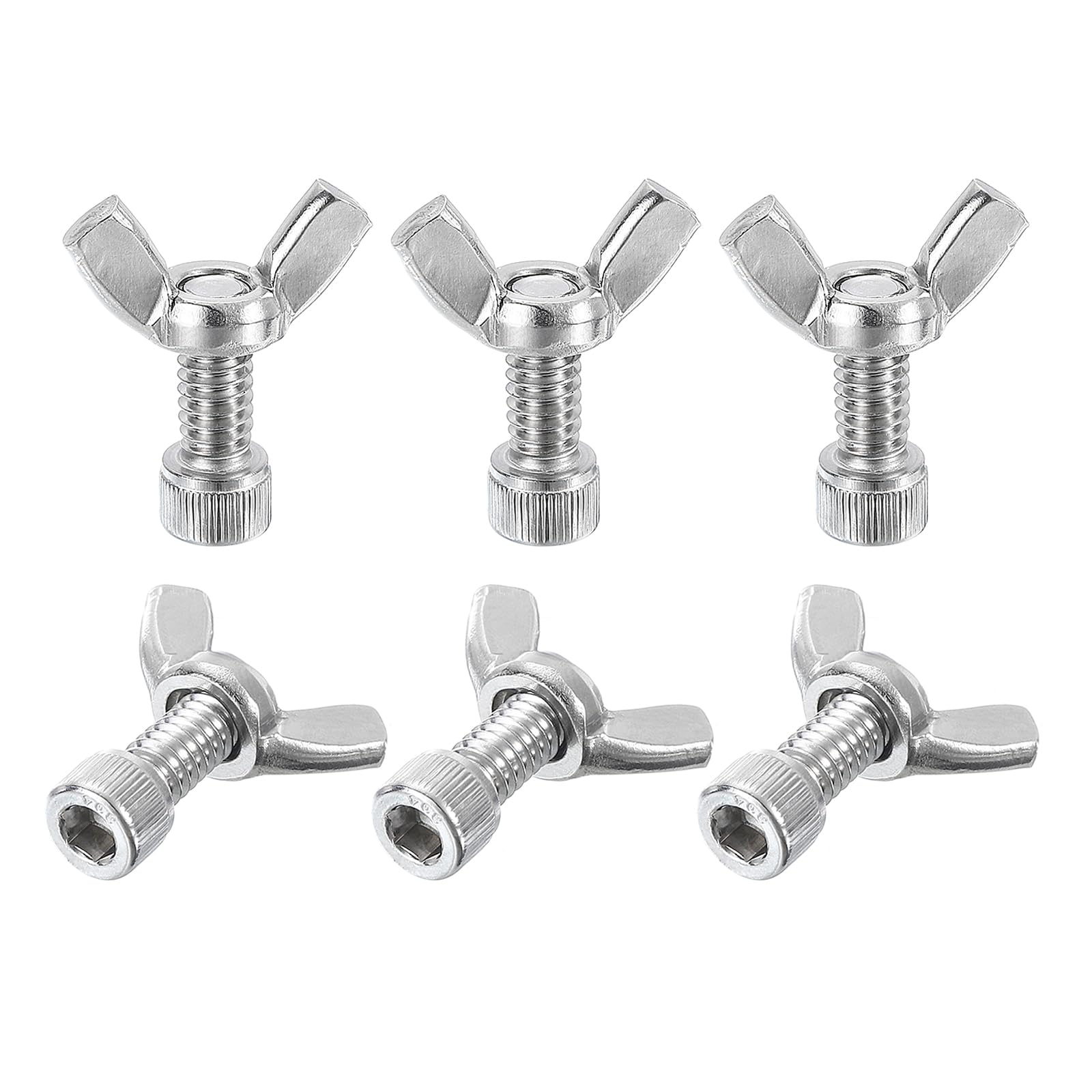 PATIKIL 5/8" Bat Pins, 6 Sets 304 Stainless Steel Pottery Pins Fits Any Standard Throwing Wheel Head Ceramic Bat