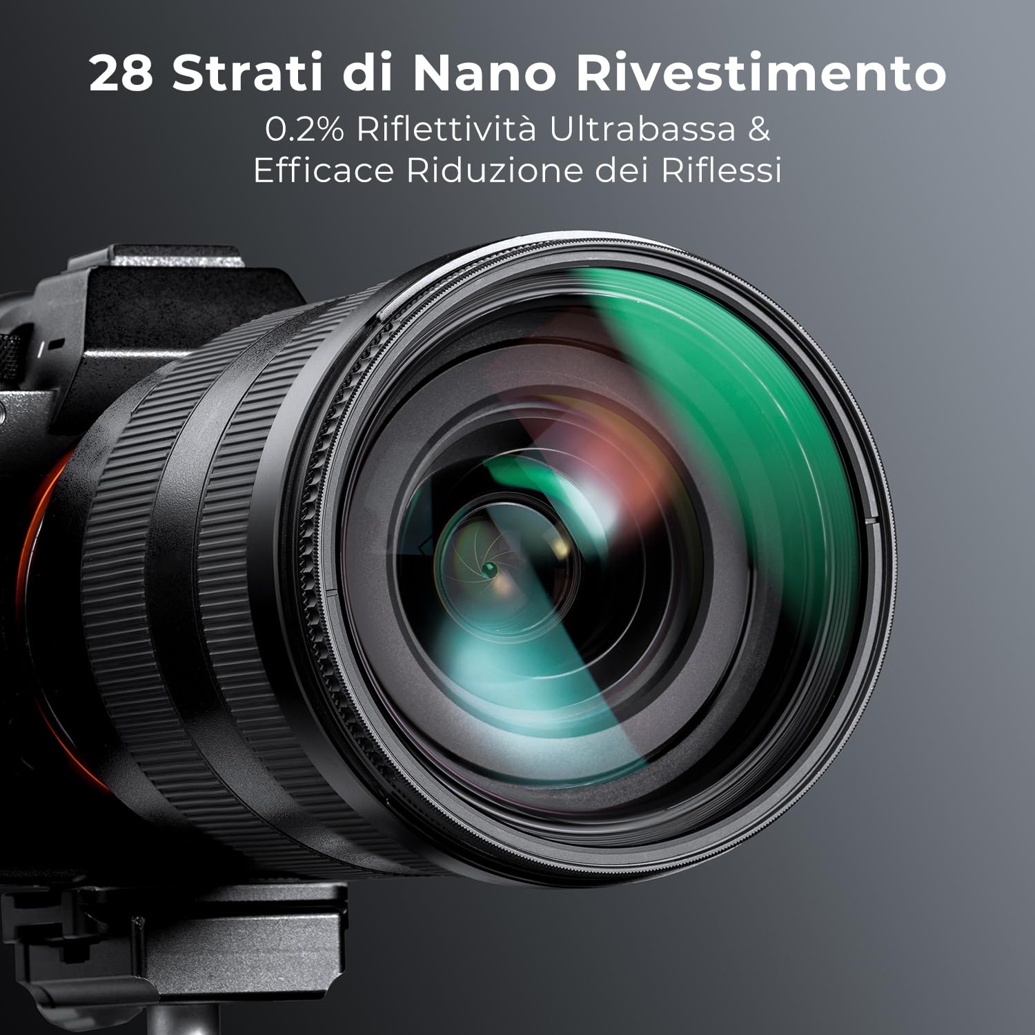 K&F CONCEPT Nano-Xcel 67mm Filtro Polarizzatore True Color, Polarizzatore Circolare CPL Filtro con 28 Strati Rivestimento Nano