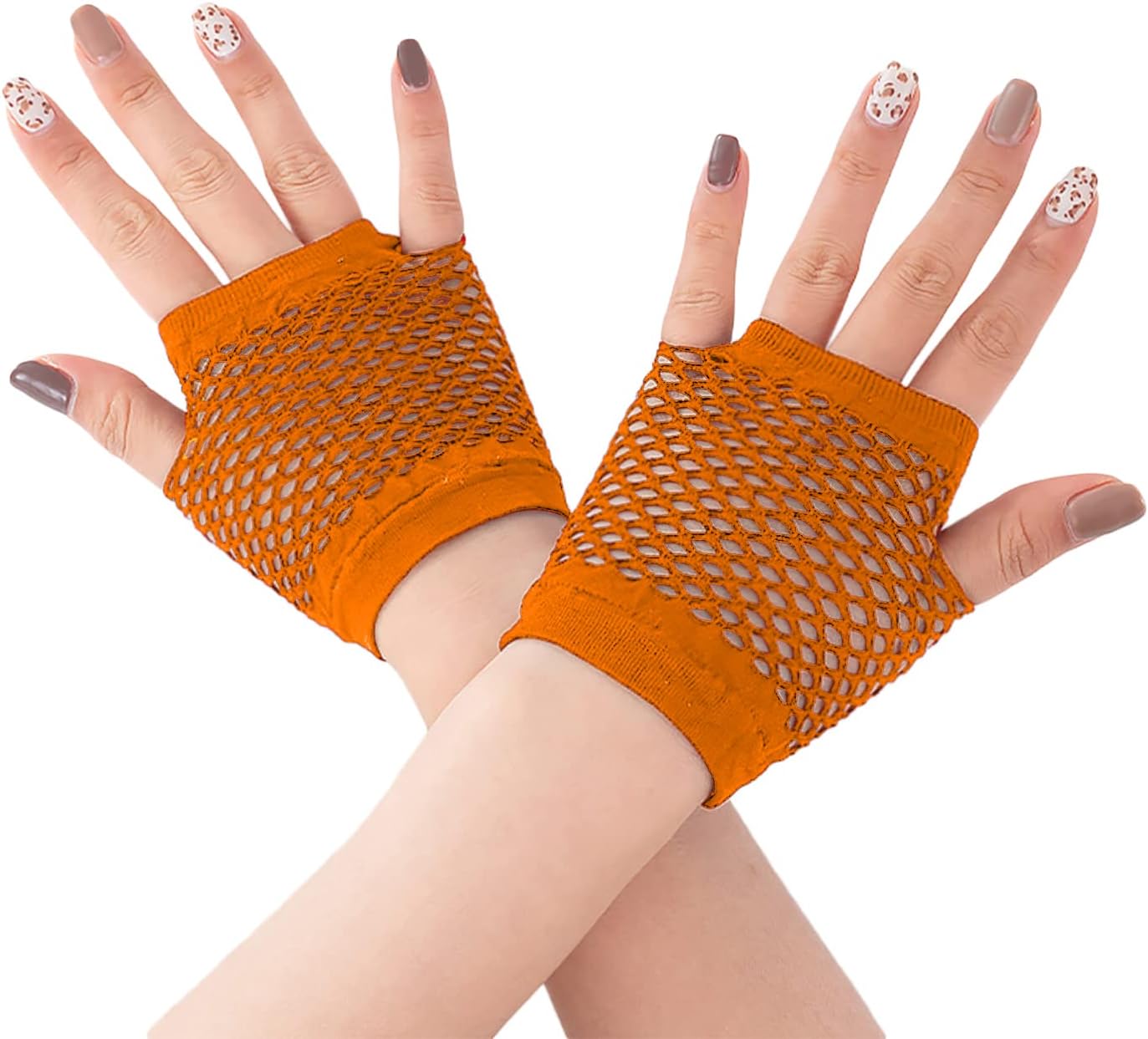 Guanti A Rete Senza Dita Anni '80 - Set 2 Paia, Nylon Elastico, Taglia Unica - Foto 9