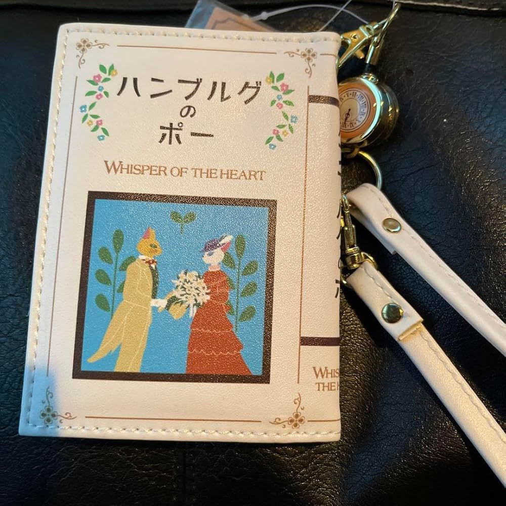 新品 パスケース 耳をすませば ハンブルグのポー ブック型 パスケース