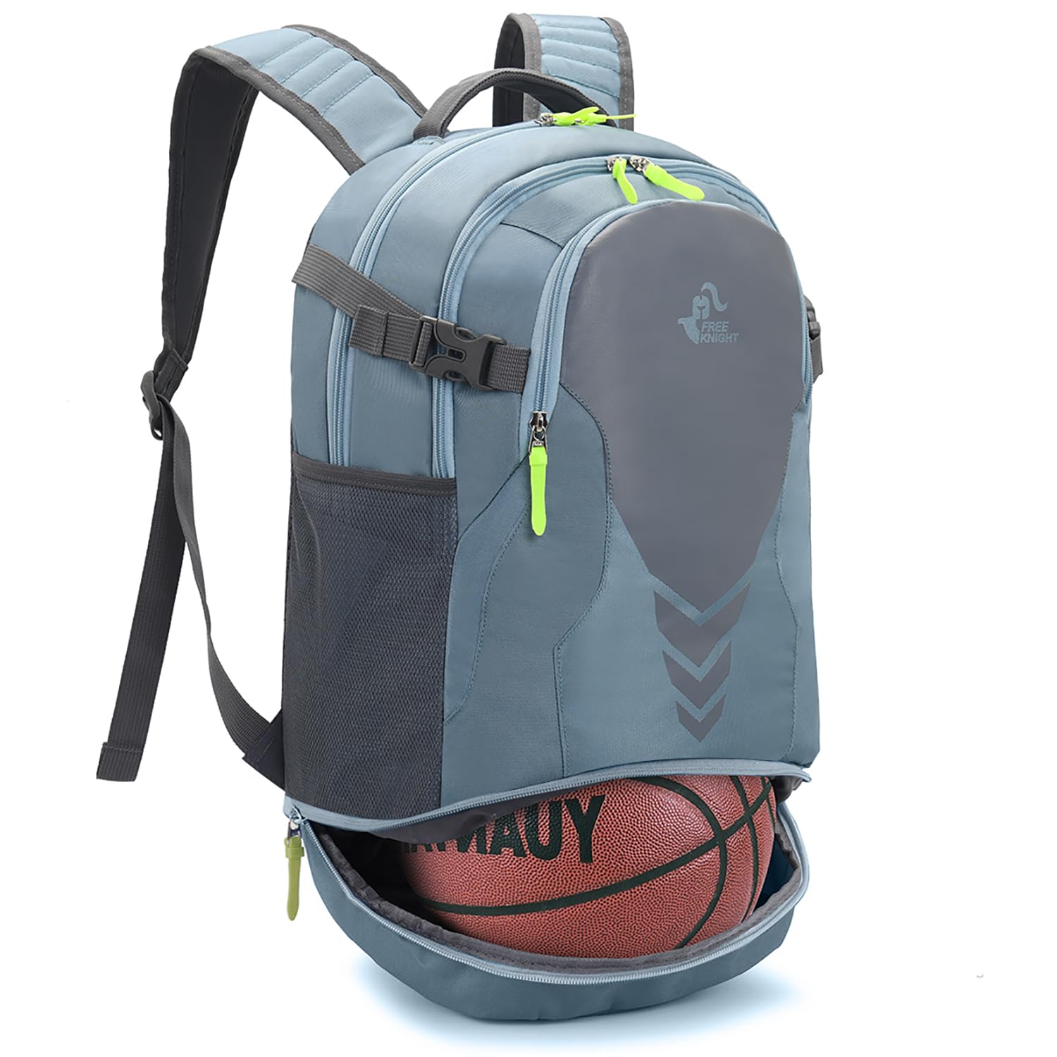 35L Basketball Backpack Large Sports Bag with Separate Ball compartment, for Basketball Soccer Volleyball Swim Gym Travel