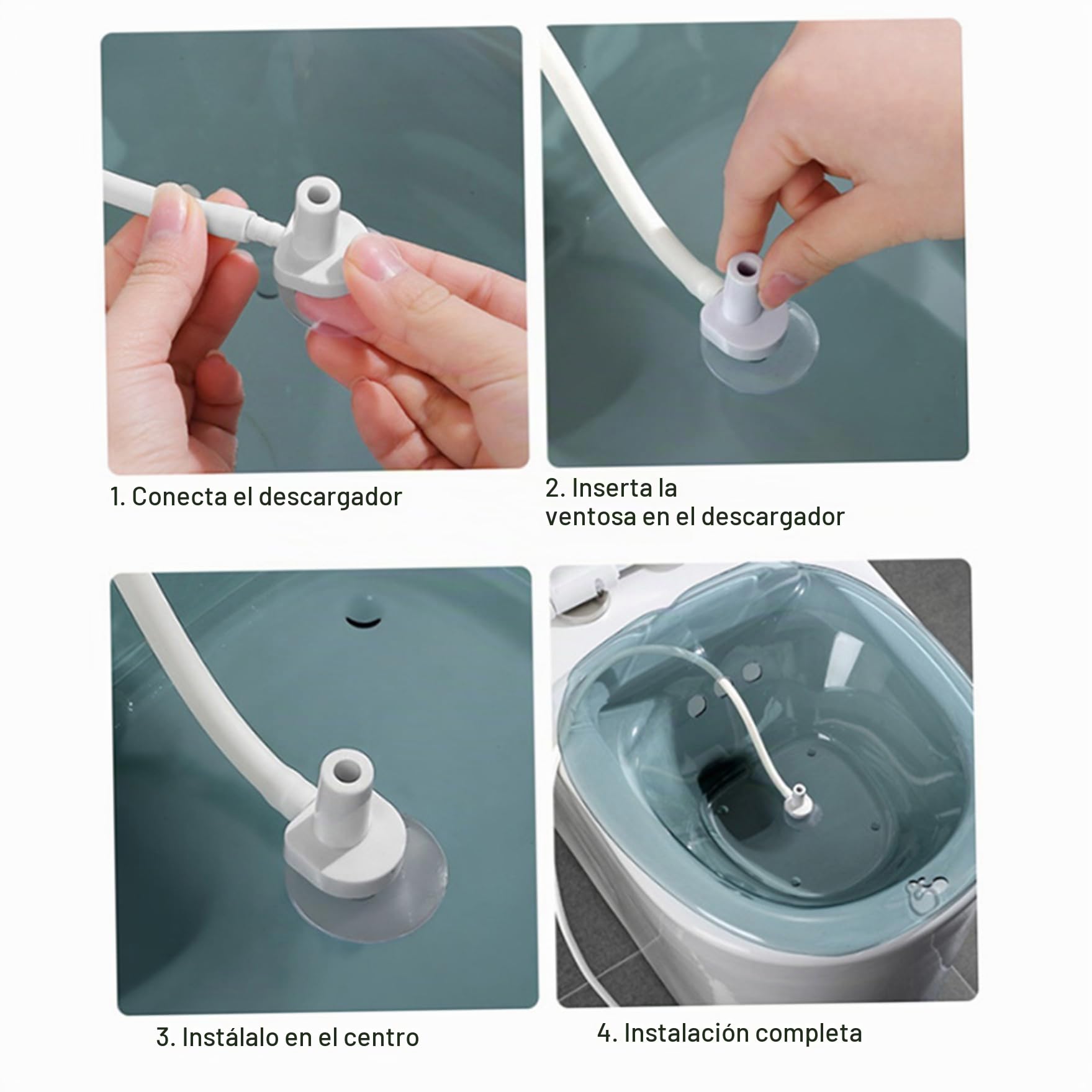 Baño De Asiento Plegable Para Hemorroides De Inodoro Lavabo De Asiento De Pet Seguro Con Limpiador Extraíble Tina De Baño De Asiento Profundo Con Orificio Para Colgar Asiento De Inodoro Portátil
