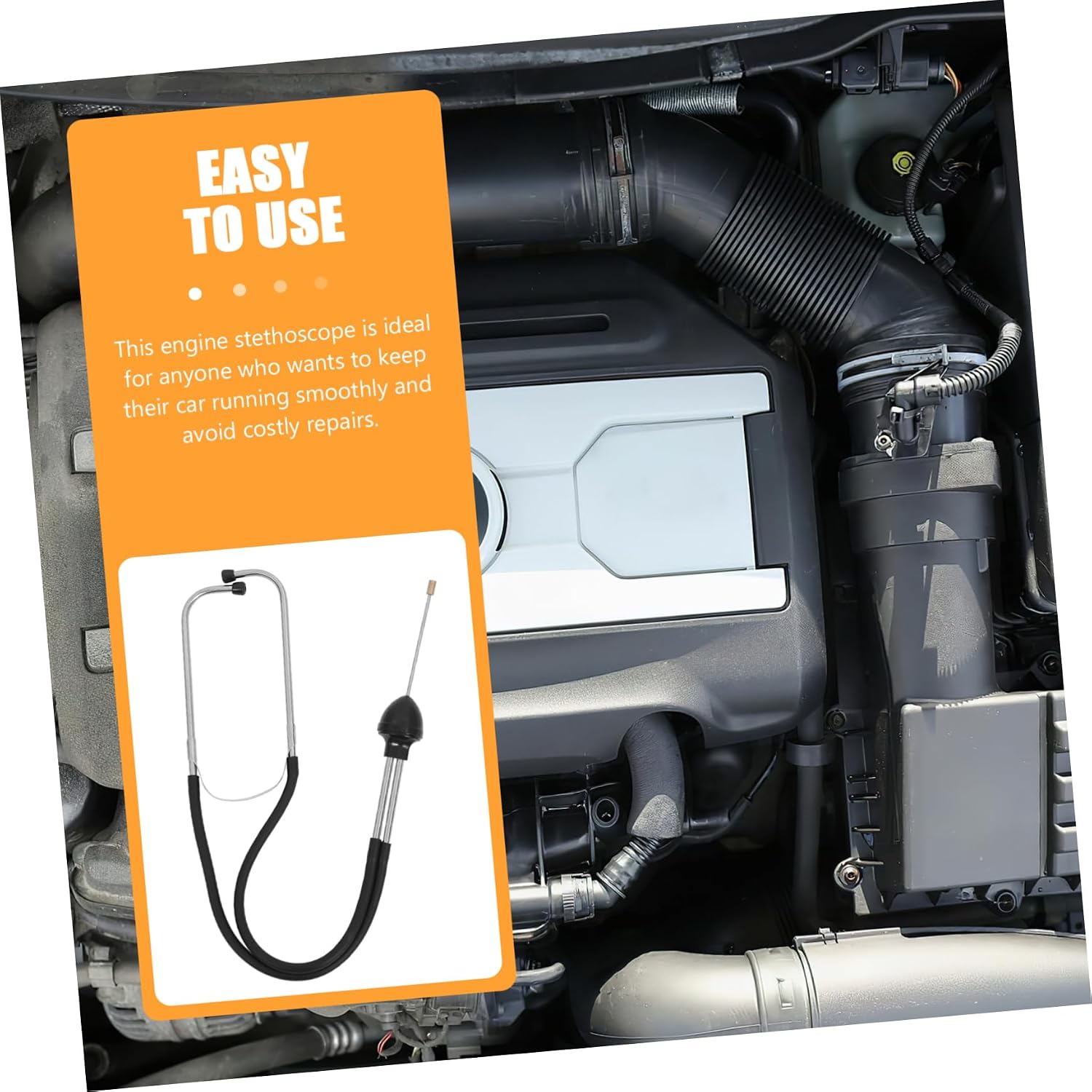 Automotive Stethoscope Car Noise Tool for Engine Diagnosis Lightweight Mechanics Stethoscope for Accurate Fault Detection Essential Auto Maintenance Instrument