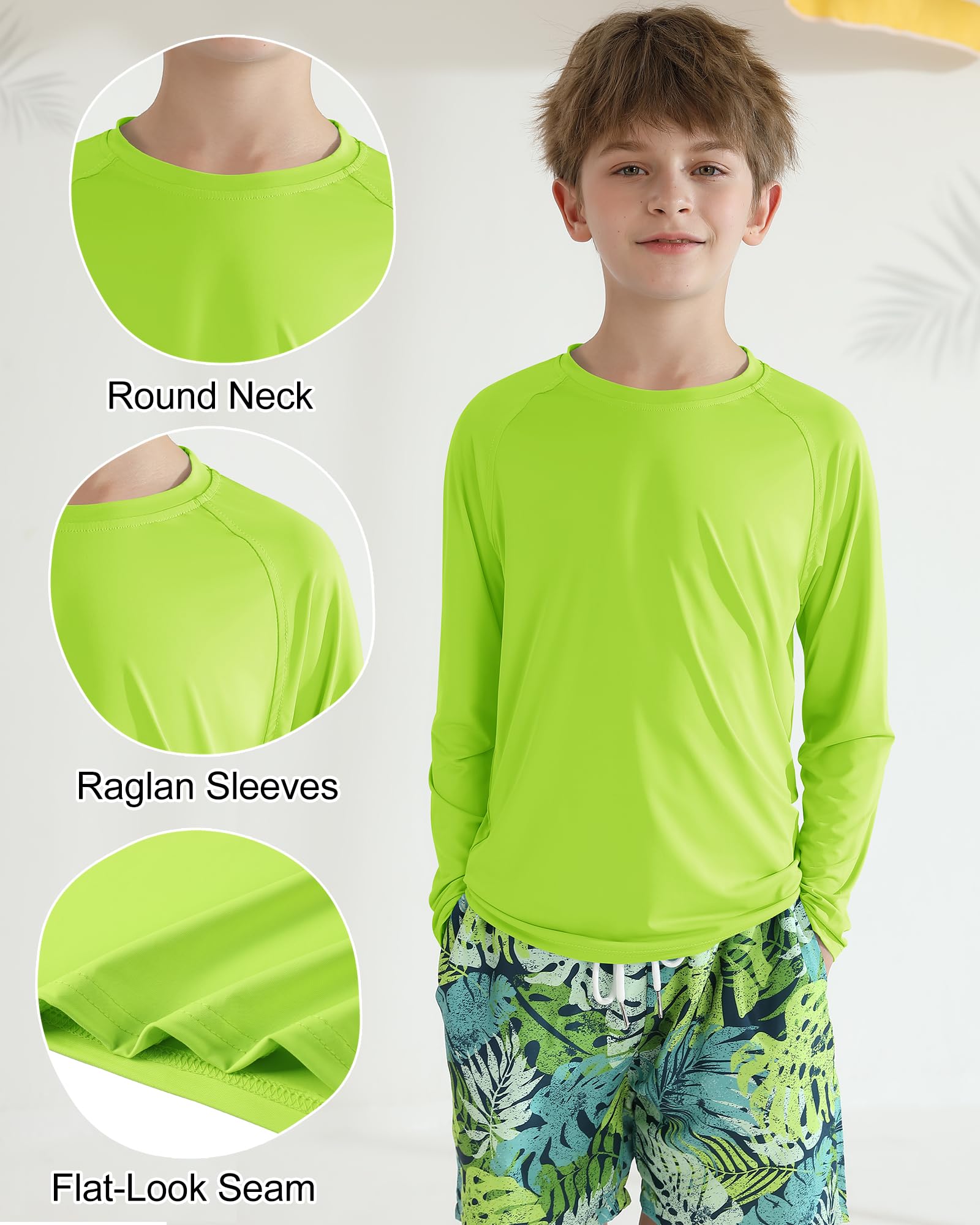 Valcatch Camisetas de protección solar UPF 50+ para niños y niñas, camiseta de manga larga para natación, protección contra erupciones para niños, adolescentes, pesca, senderismo, secado rápido