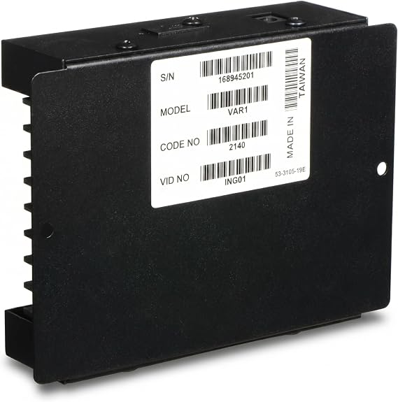 Bogen VAR1 Voice-Activated Relay (DPDT) for 70V Commercial Audio Systems, Priority Paging, and Two-Way Communication, Adjustable VOX Sensitivity and Delay, Black
