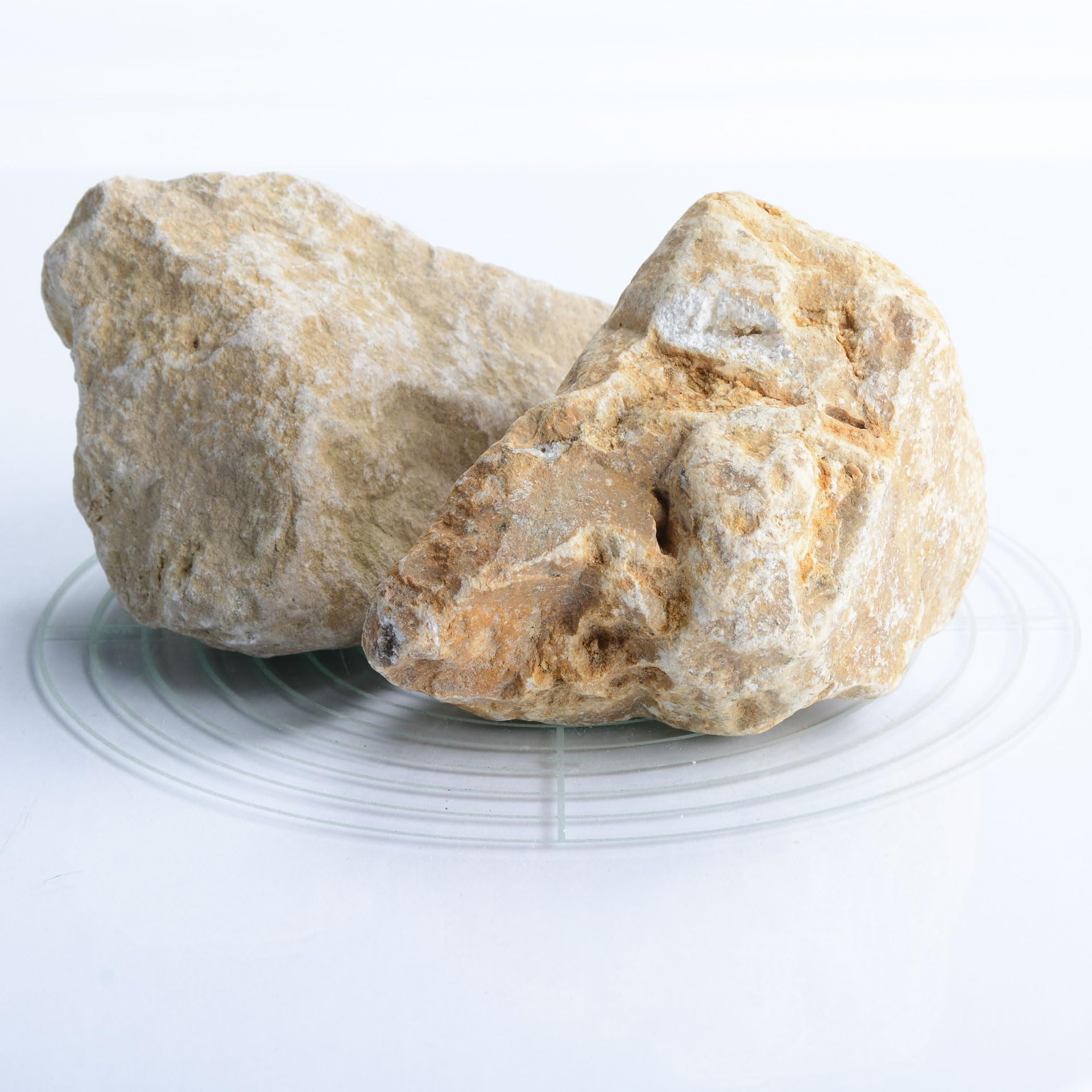 Schicker Mineral Kalk Gabionensteine beige 25 kg, Bruchsteine, farbechtes Naturprodukt, Steine als Füllmaterial für Gabionen, Gartendeko, Gabionenzäune, Gabionensäulen (60-120 mm)