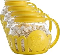 Vista 11 de Ecolution - Palomitero MicroPop patentado para microondas con vidrio seguro para temperatura, tapa 3 en 1 mide granos y derrite mantequilla, hecho