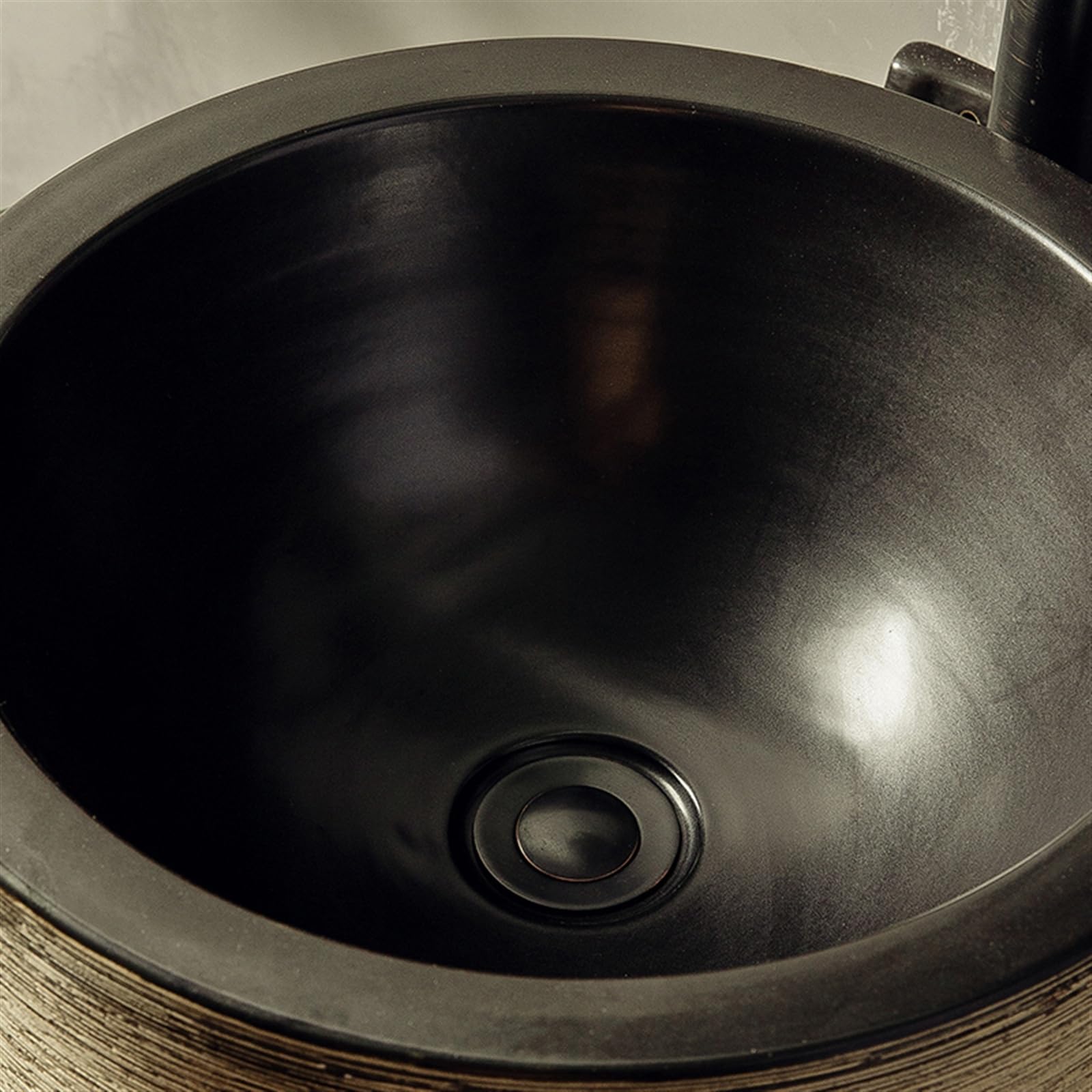 Fregadero Retro para Exteriores, Lavabo De Cerámica, Conjunto De Una Pieza De Pie con Grifo, Kit De Desagüe, Tubo De Entrada Y Válvula Angular, G-Tamaño Único,B-One Size