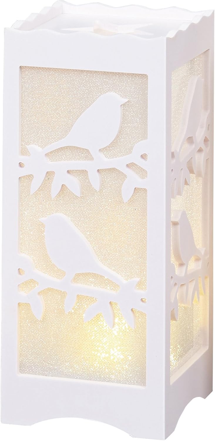Festive Battery Operated Christmas Table Light Robin, Snowflake or Star Star