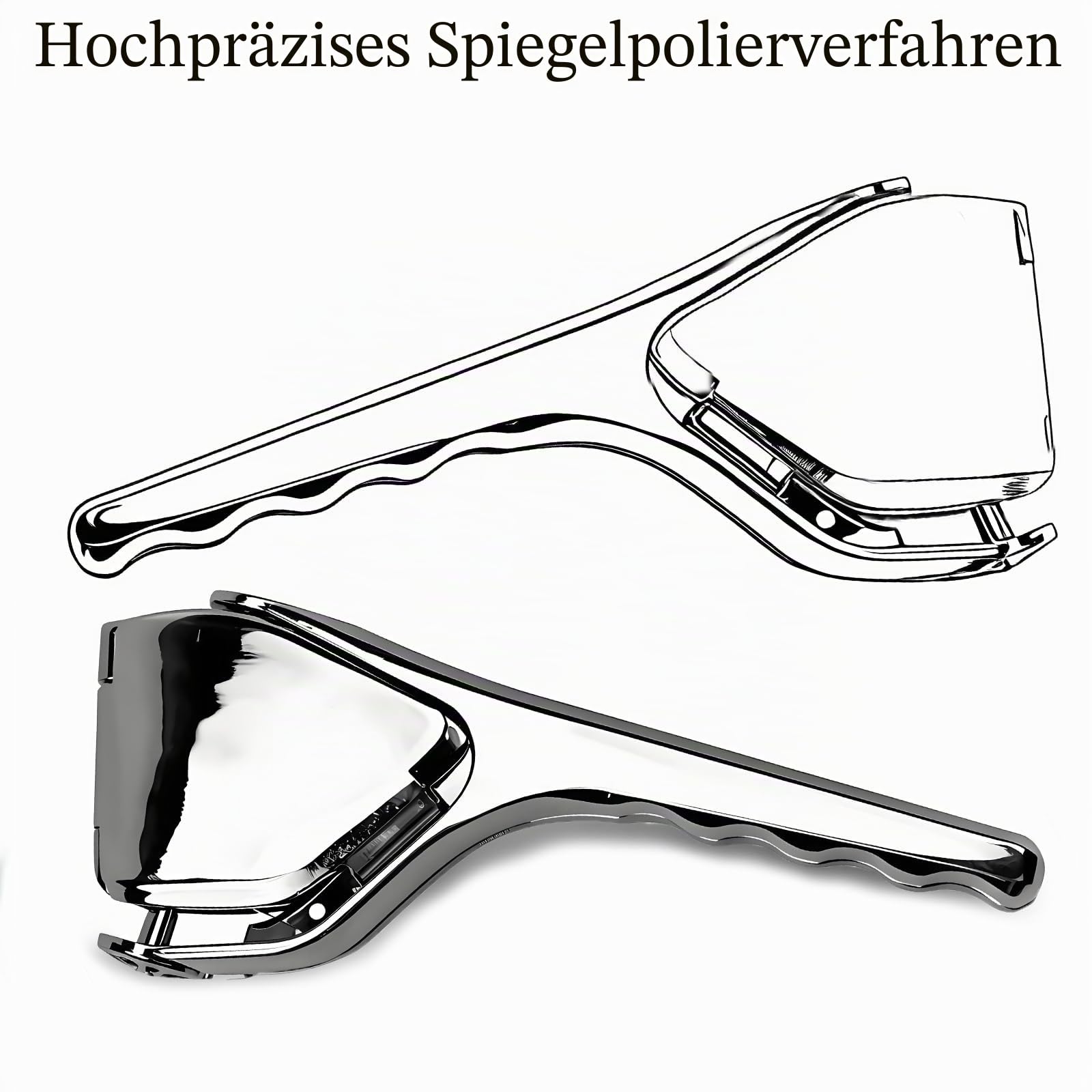 Robuste Zitronenpresse aus Edelstahl, maximale Extraktion, manuelle Entsafter, einfach zu drücken, zusammenklappbar, Limetten- und Zitruspresse, Handsaft-Extraktor