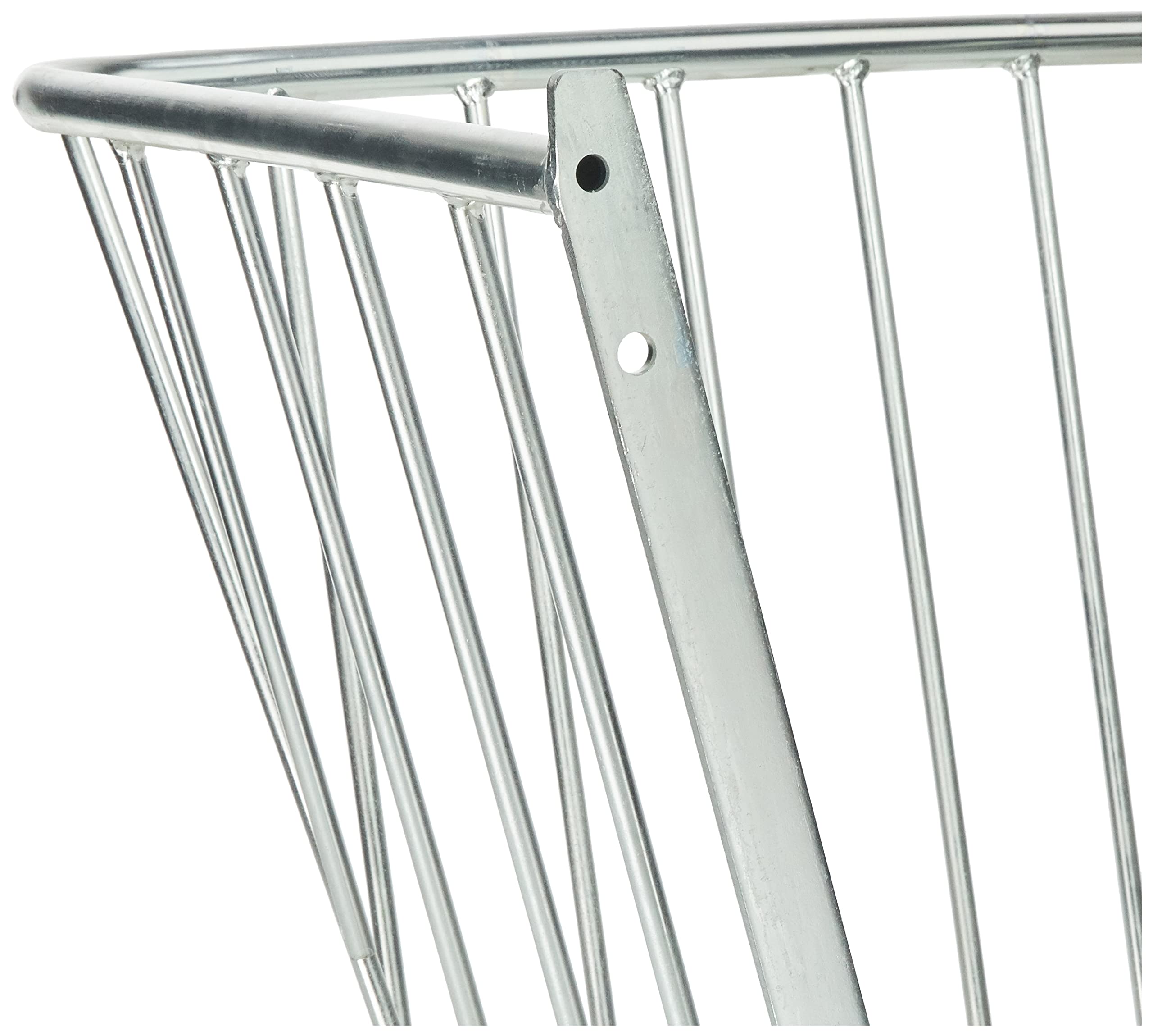 Kerbl Mangiatoia per Fieno, per Montaggio a Parete, 75,3x47,5x46,5cm, Metallo zincato, 1 Posto pasto, Distanza tra Le Barre 85mm, Spessore delle Barre 10mm