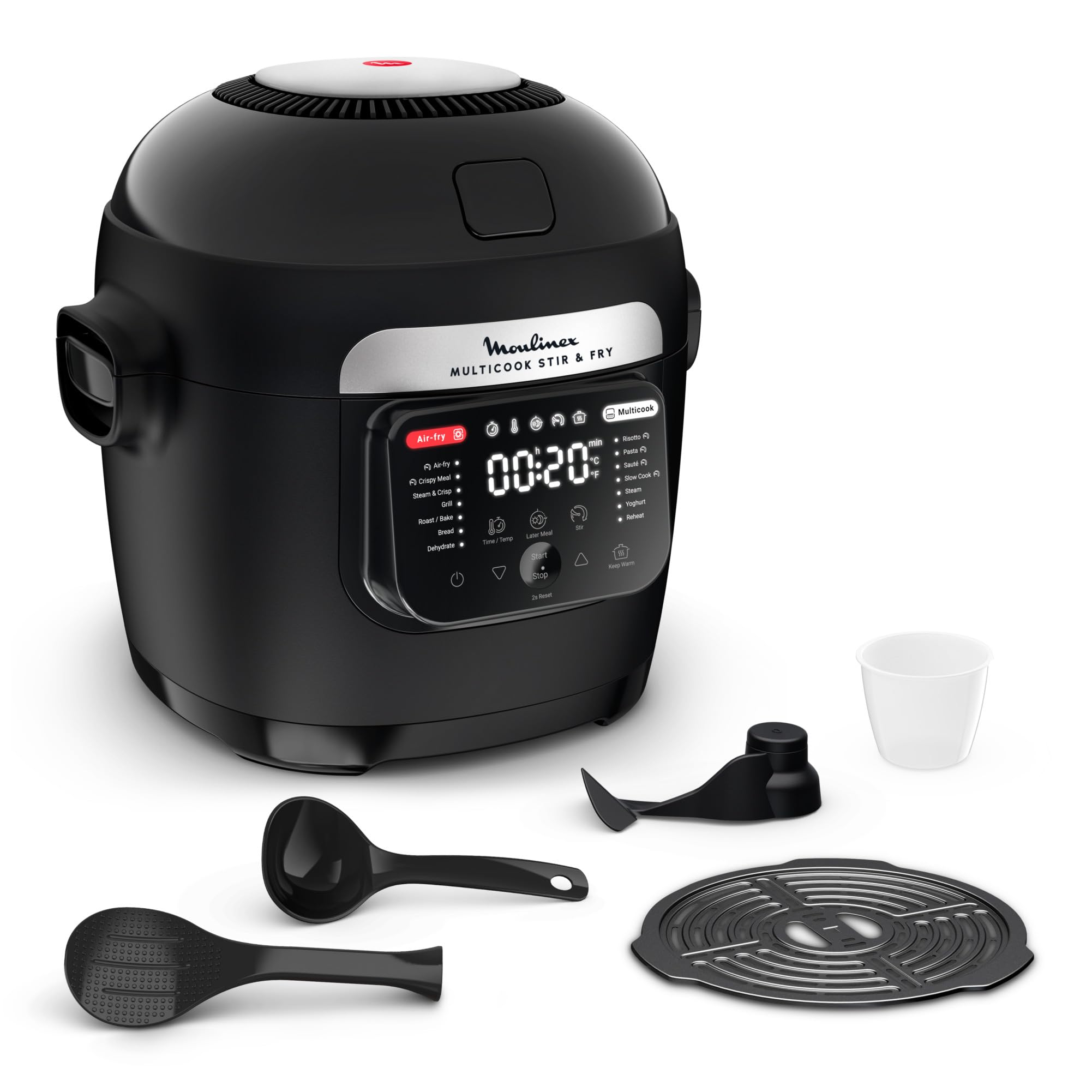 Moulinex Multicook Stir&Fry - Multicuiseur et Air Fryer avec Pale de Mélange Automatique