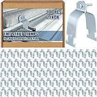 Vista 11 de Landhoow Emt Pipe - Abrazaderas universales de puntal para canal, accesorio de conducto electro galvanizado con perno y tuerca, herramienta