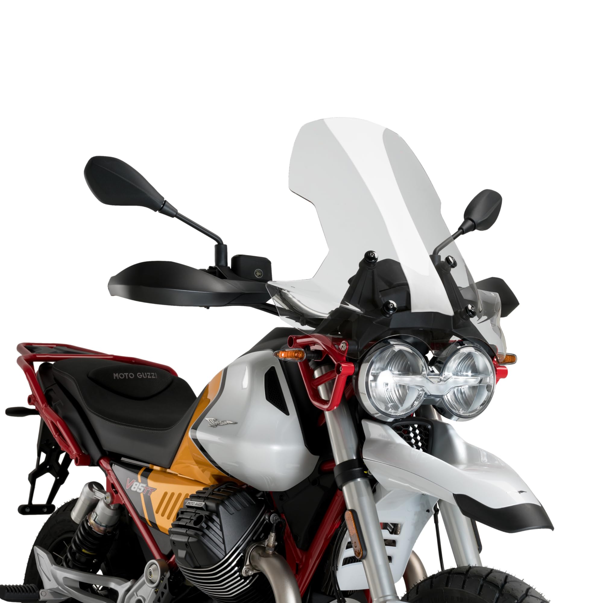 Cupolino Parabrezza Plexiglass JD9 Trasparente COMPATIBILE CON MOTO GUZZI V85 TT 2019-2024