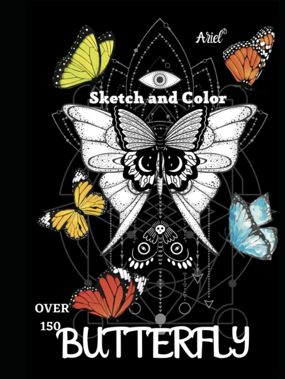 Butterfly: Sketch and color book      Hardcover – May 25, 2023