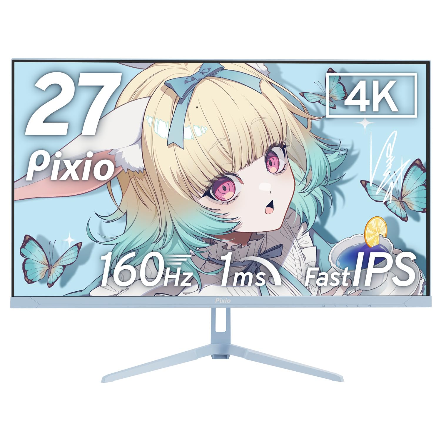 Amazon.co.jp: Pixio PX27U Wave Pastel Blue ゲーミングモニター 27