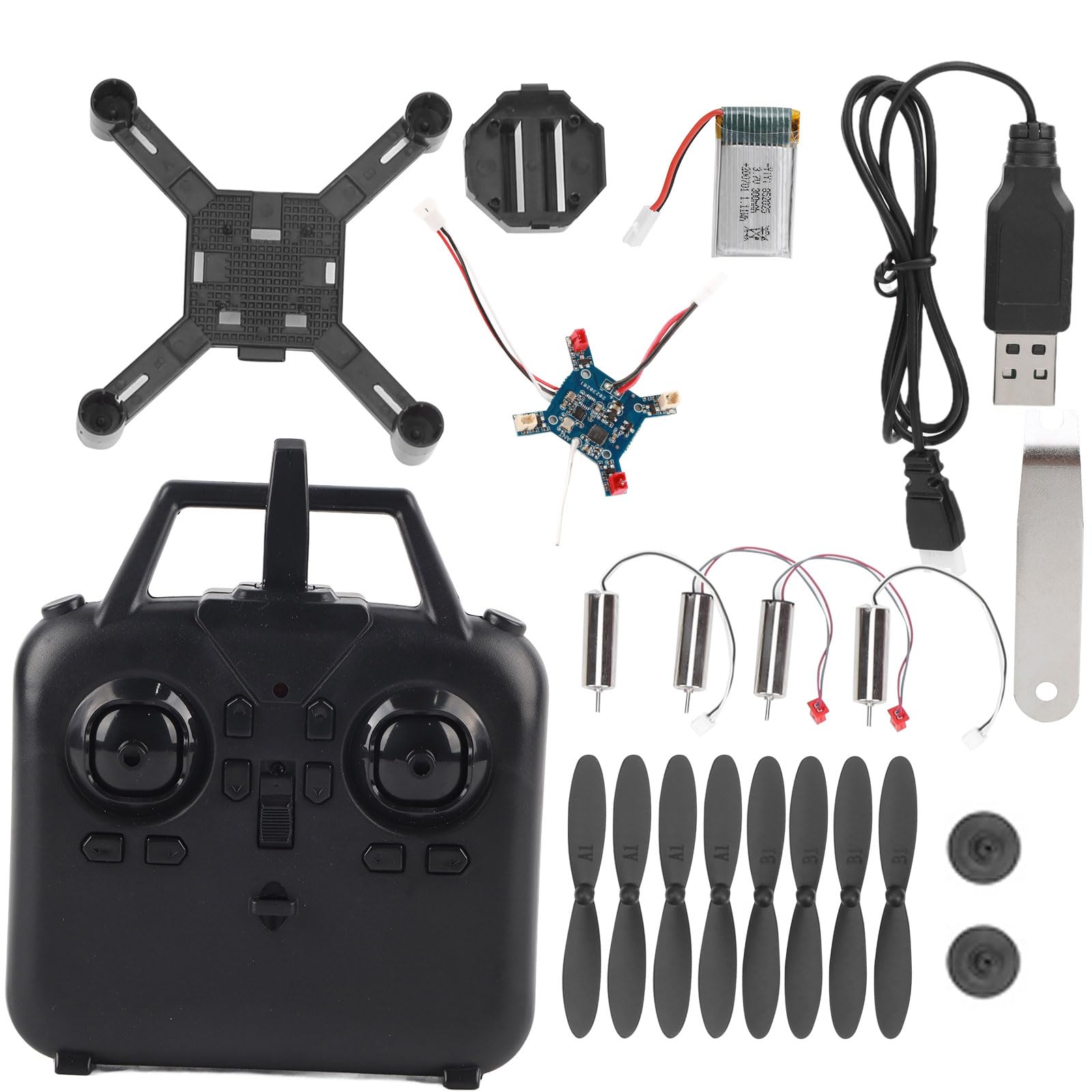 Drone Kit Diy Drone Assembly Kit, Diy Quadcopter Kit Easy To Carry Drone Frame Kit, Diy Assembly Remote Controlled Mini Quadcopter Plastic Metal Aircraft