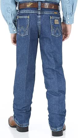 Wrangler Jeans Cowboy Cut Originali Per Ragazzi - George Strait - Denim Pesante Stone, 12 Slim