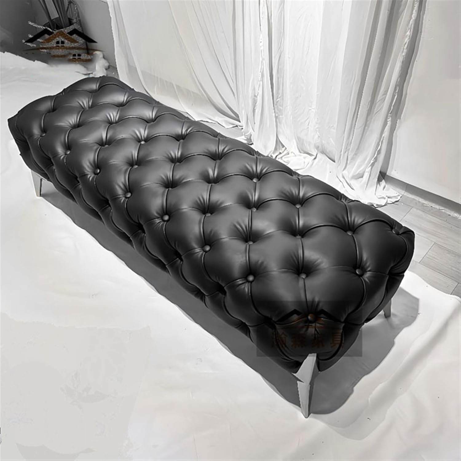 End of Bed Bench 1m/1.2m/1.4m/1.6m Bedroom Bedside Stool Multifunctional Decoration Sofa Stool Shoeshine Bench Foot of Bed Bench(120cm*45cm*42cm)