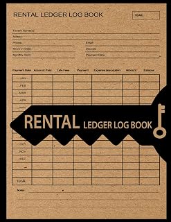 Rental Ledger Log Book: Record And Track Your Rent Payment |Landlords and Property Managers Rent Receipts |Rental Income, Expenses, Maintenance And Tenant Information