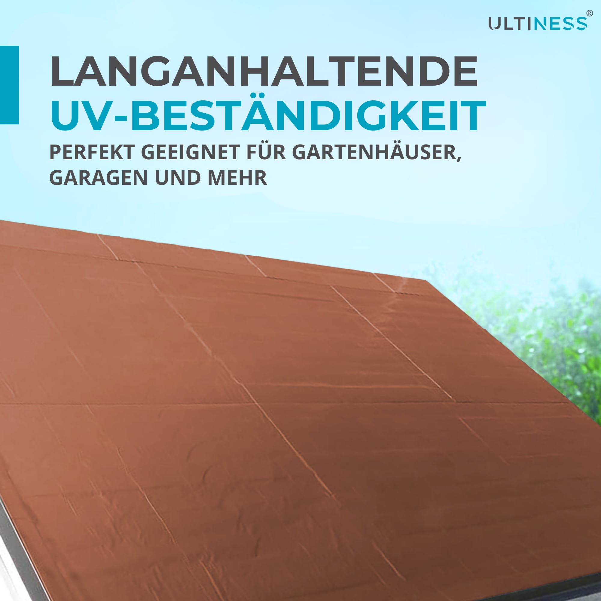 Dachfolie Aluminium selbstklebende Folie Ziegelrot 5 x 1 Meter Wasserdicht Bitumen
