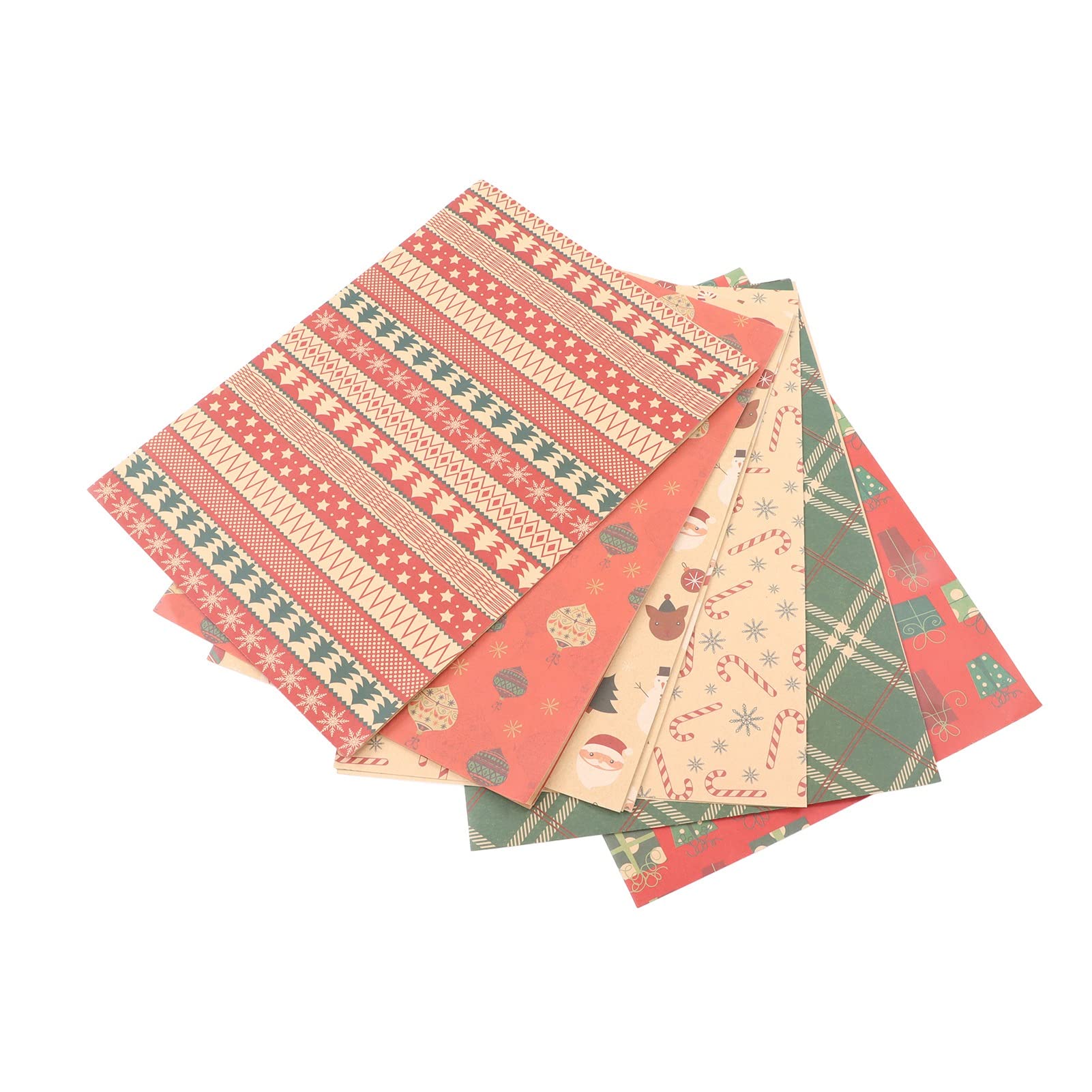 Świąteczny papier do pakowania 4 zestawy Klasyczny materiał DIY Kraft Craft Dekoracyjny 27,6 x 19,7 cala