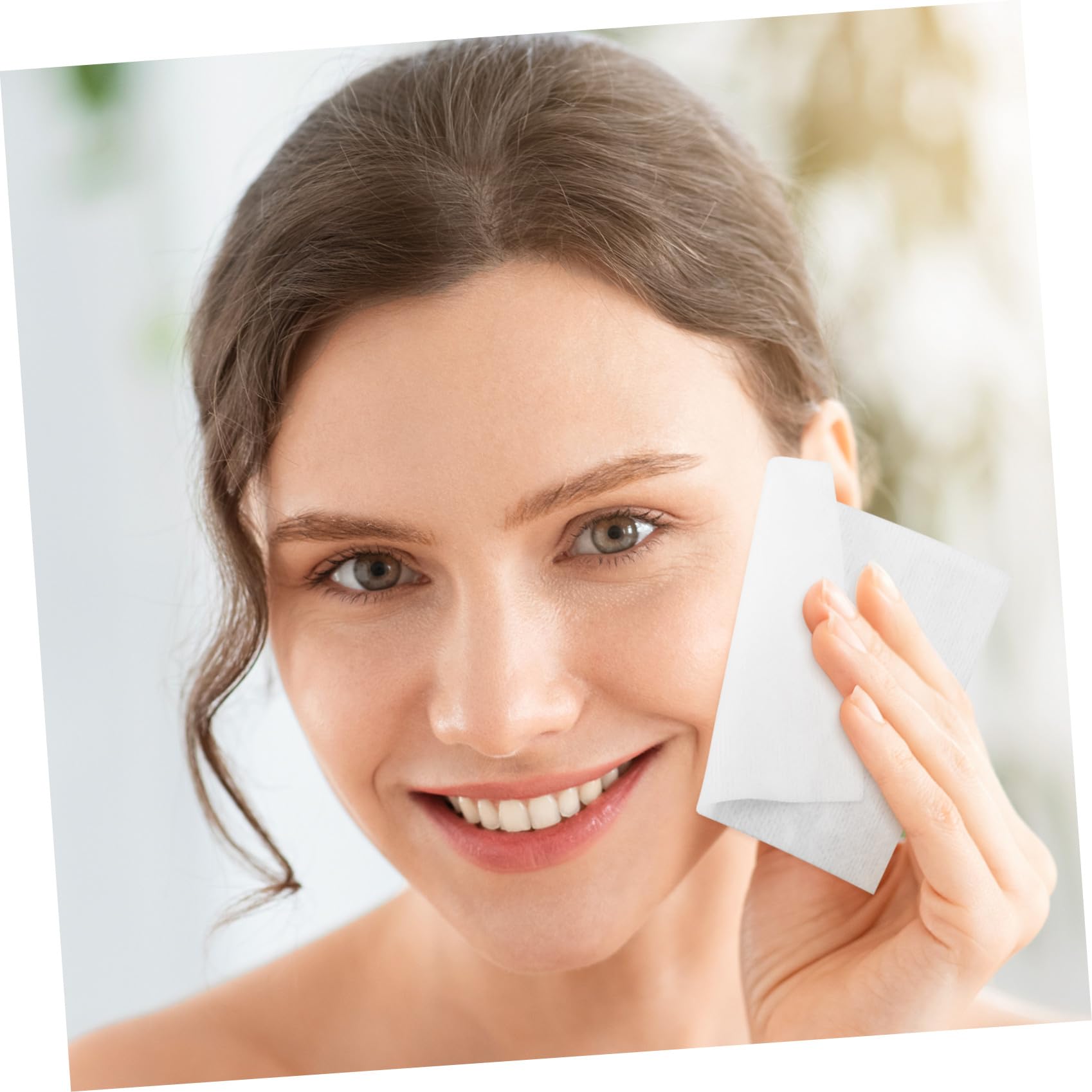 400 Stück Einweg Vlies Make Up Entferner Pads 10X10cm Atmungsaktive Gesichtsreinigungstücher für Empfindliche Haut