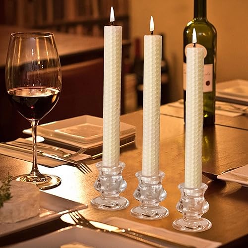 Miniatura 4 de olorvela Velas de cera de abeja hechas a mano paquete de 6 velas enrolladas a mano hechas de cera de abeja 100 pura aroma natural crema 8 pulgadas