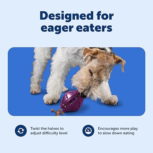 Miniatura 4 de PetSafe Busy Buddy Twist'n Treat - Dispensador de comida ajustable sin BPA y juguete de entrenamiento - Enriquecimiento interactivo para