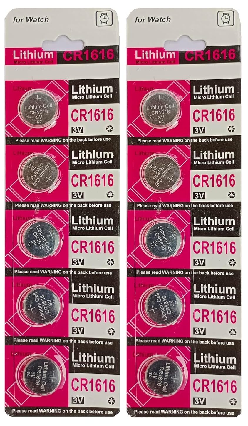 APNA KANHA® Micro Lithium CR1616 Cell Suitable for car Key, Remotes, Toys, Watch etc. Battery (Pack of 10)-image-36