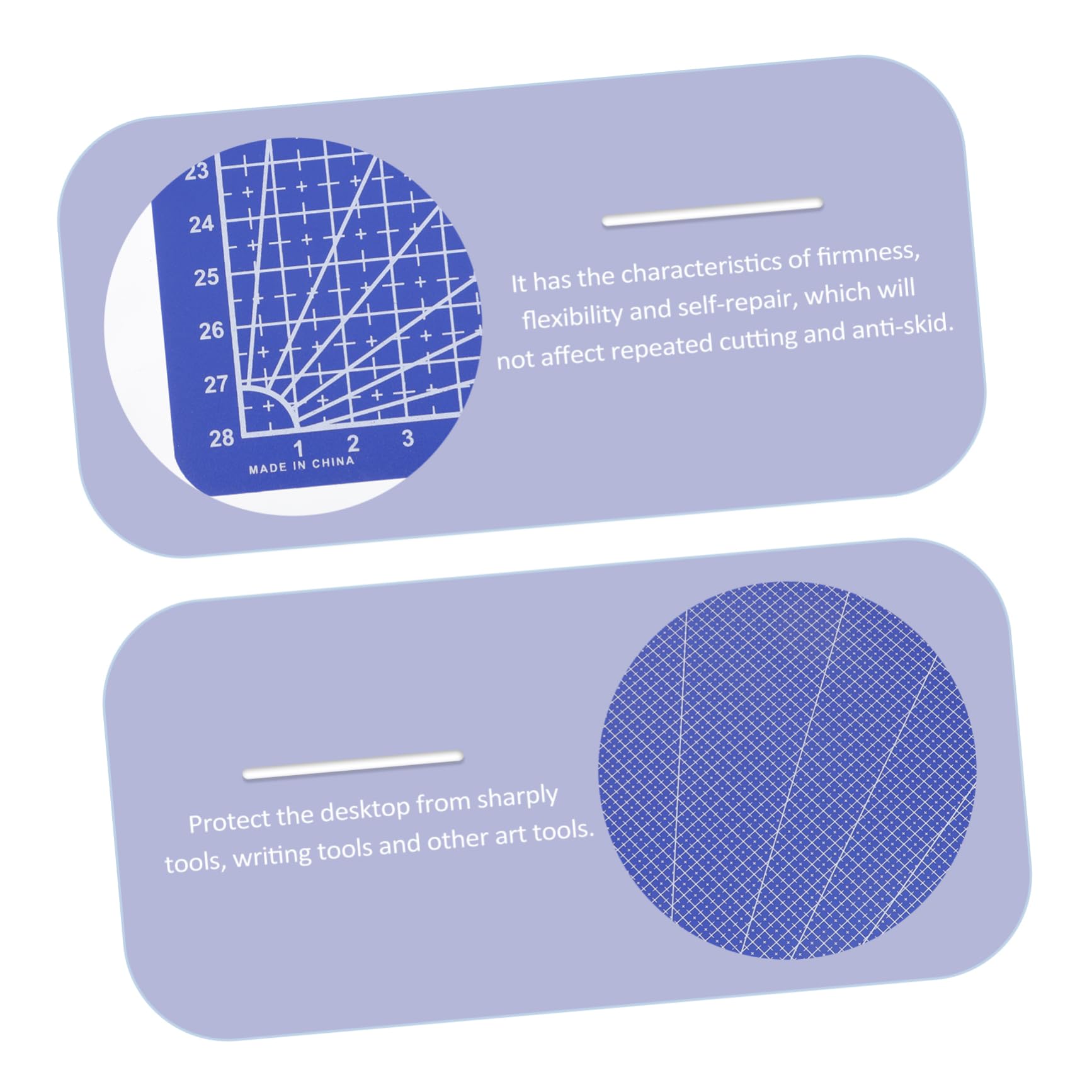 2piezas Tapetes De Corte De Pvc Duraderos Para Costura y Grabado De Tapete Autocurativo Sola Cara Para Manualidades y Proyectos De Arte