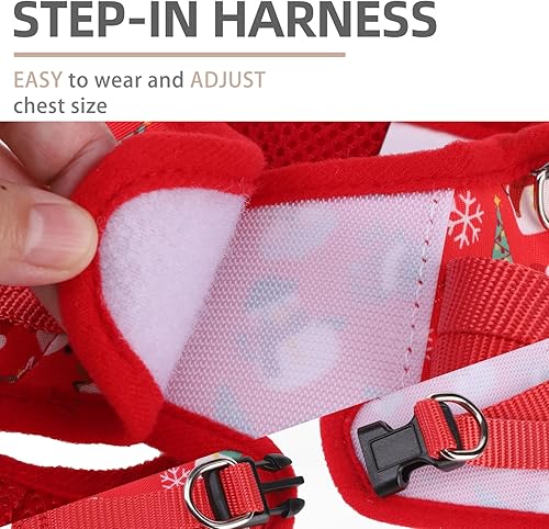 Miniatura 10 de PUPTECK Juego de arnés y correa para perro, chaleco reflectante clásico sin tirones para perros pequeños y medianos con malla acolchada suave