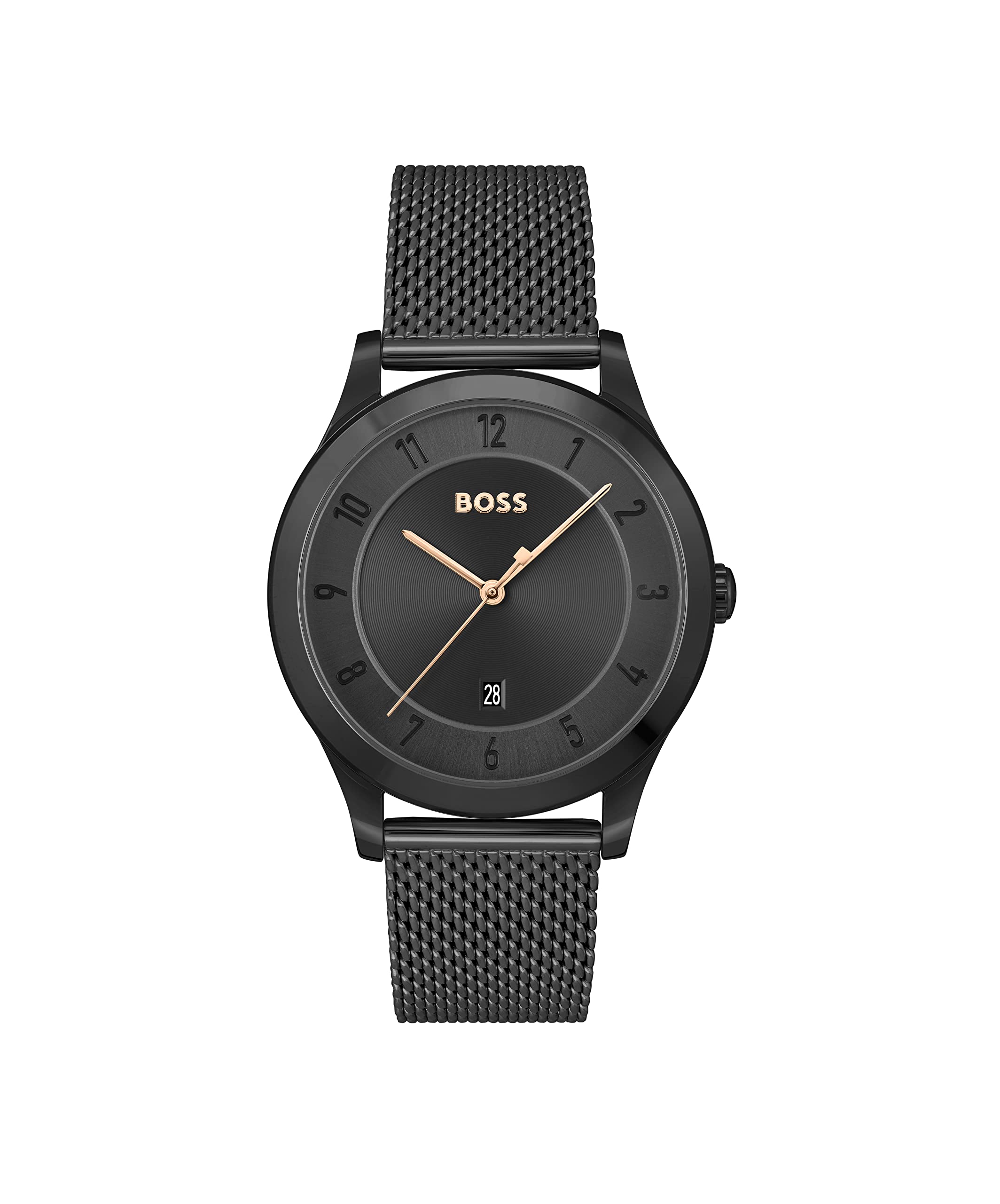 BOSS Purity Analog Black Dial Mens Stainless Steel Watch-1513986 (B0B8TZTPC2) Amazon Price History, Amazon Price Tracker