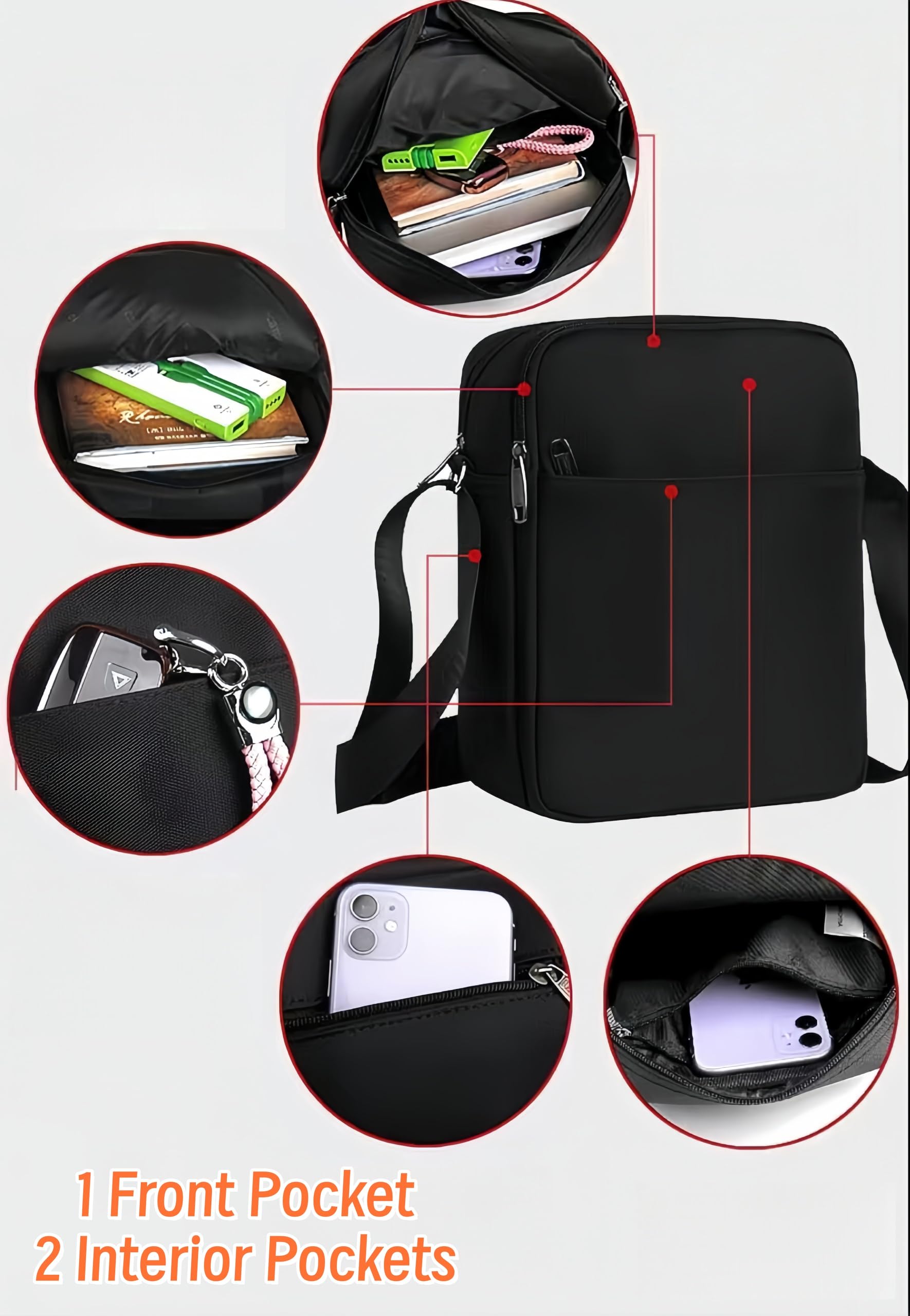 Torba na ramię dla dzieci, torba biodrowa na telefon komórkowy dla chłopców i dziewczynek, kieszeń na piersi na telefon komórkowy, smartfon, klucze, logo dziecięce, wymiary: 25 x 23 x 5 cm