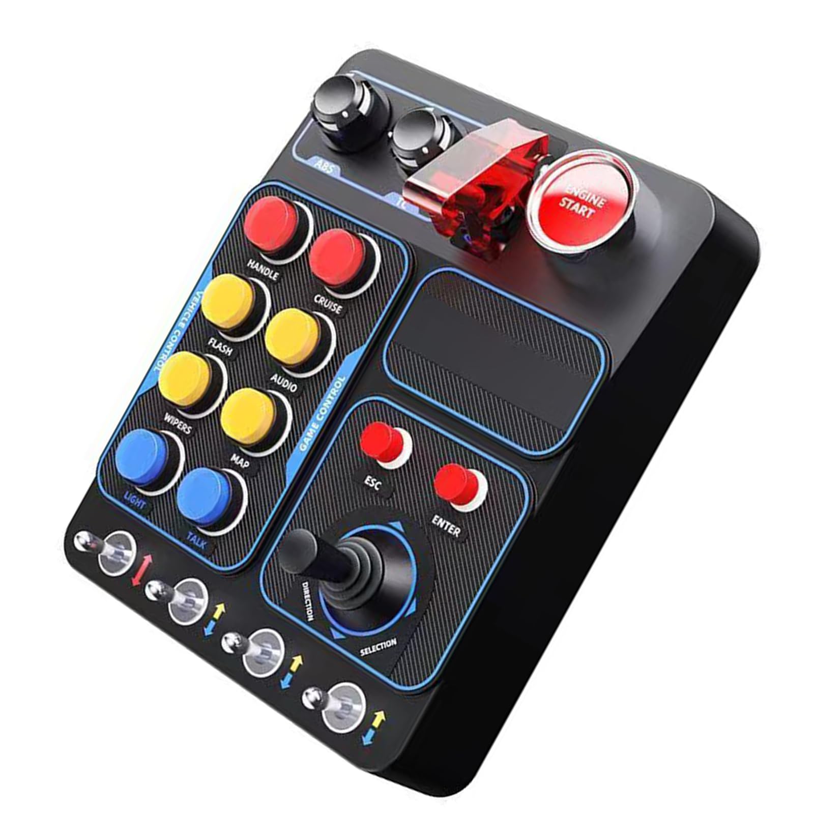 CB1 Multifunktions Race Emulator Controller, zentrale Controller Box, integrierte LED Lichteffekte, einstellbare Helligkeit, Europa Truck Emulator