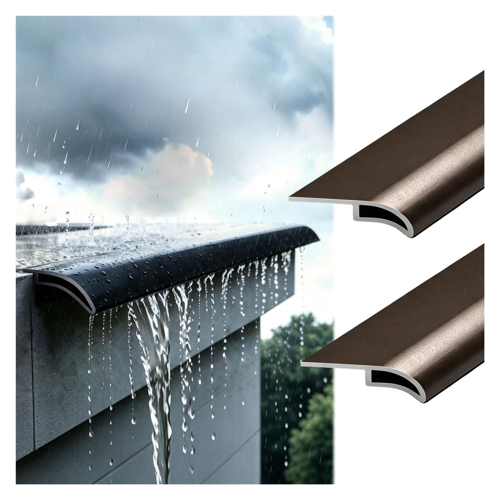Außenwandrand-Tropfleitungsstreifen, Regenwasserumlenker, Eagle-Beak