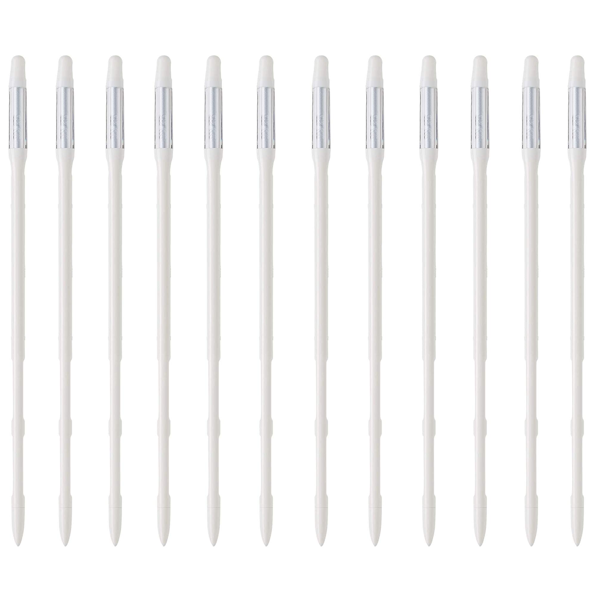 IPPINKA Sustee Aquameter, Bundle of 12, House Plant Soil Moisture Meter, Best for Indoor Potted Plants - Large White Refillable