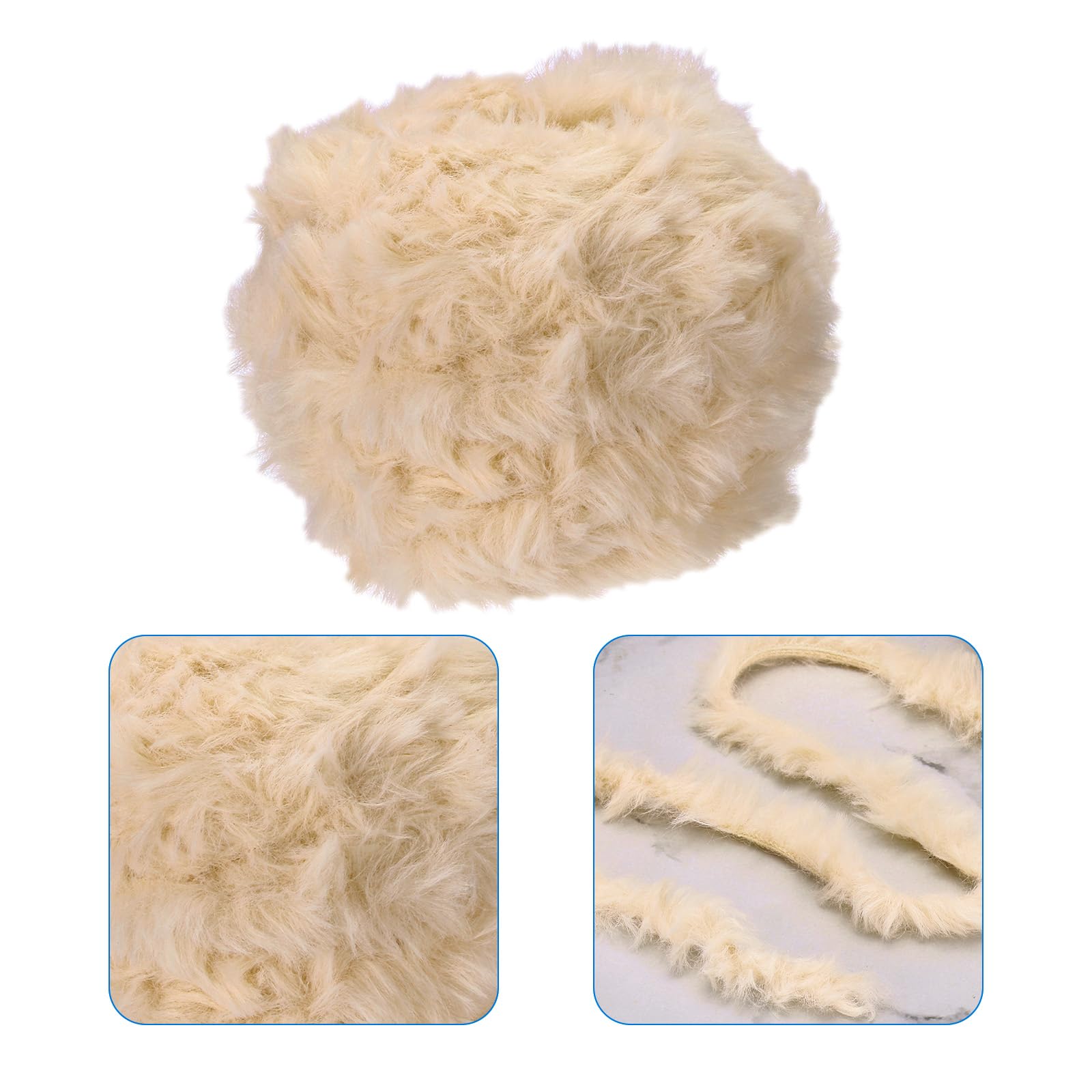 PATIKIL 35yds Faux Fur Yarn, 4 Skeins Fuzzy Yarn - Image 3
